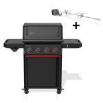 Weber SPIRIT EPX-435R Stealth + ROTISSERIE | Plynový gril